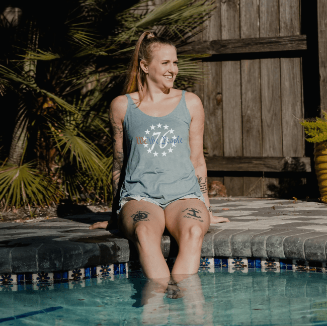 Grunt Style Women's 76 We The People Flowy Tank for 4th of July