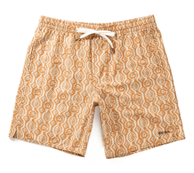 Rhythm Floral Stripe Beach Short