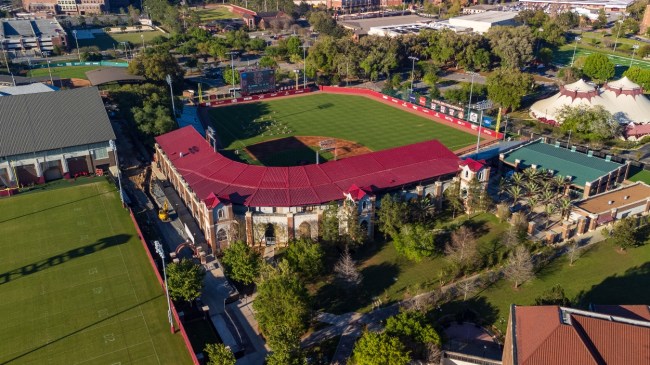 A view of Dick Howser Stadium, home of the Florida State Seminoles baseball team.