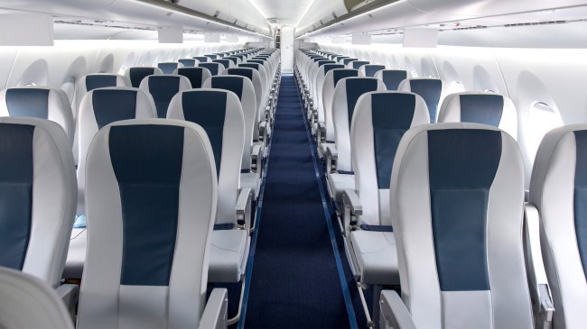 empty airplane cabin