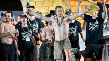 Golden Knights Star William Karlsson Steals Show At Team Championship Parade (Video)