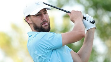 Klay Thompson Drills Spectator With Errant Drive During ‘The Match’ (Video)