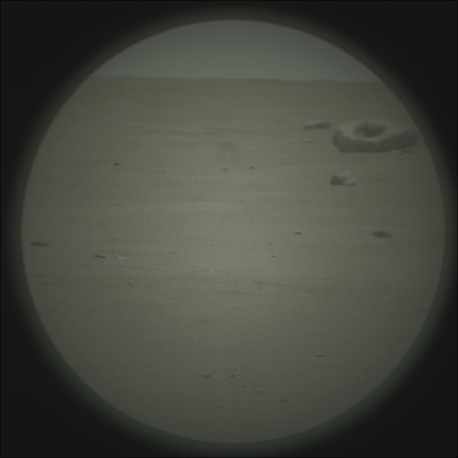 mars donut shaped rock alien