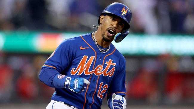 Francisco Lindor playing against the Phillies