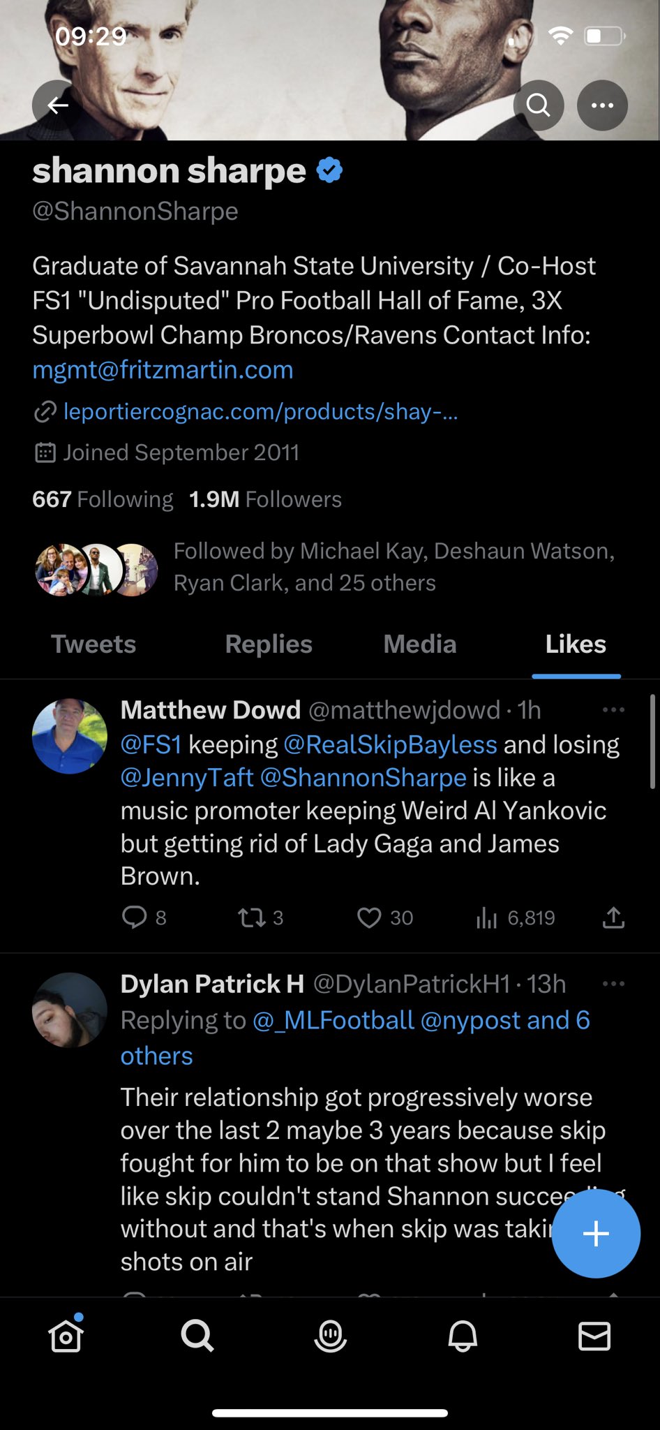 Shannon Sharpe tweets