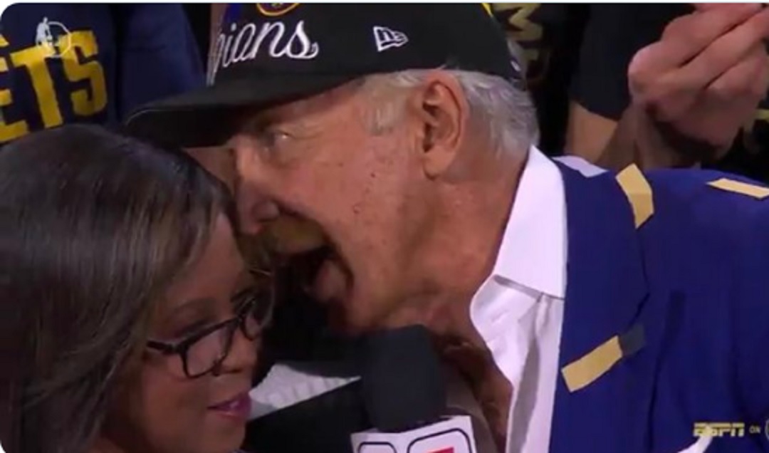 Stan Kroenke in the NBA finals 