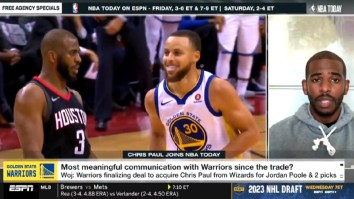 ESPN Disrespectfully Showed Steph Curry Highlights During Awkward Chris Paul Interview After Warriors Trade