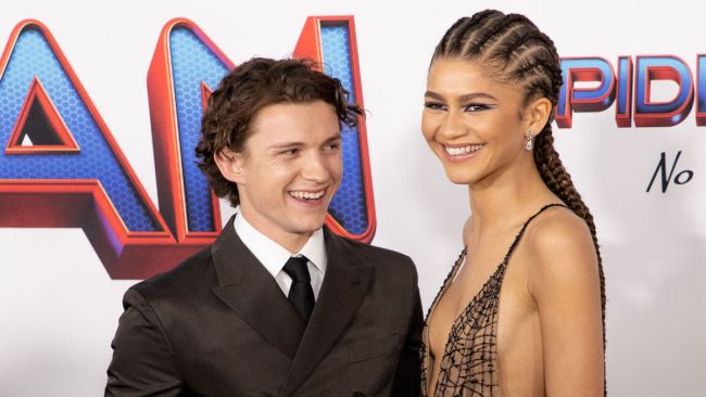tom holland and zendaya on the red carpet