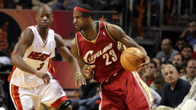 LeBron James with the Cavs