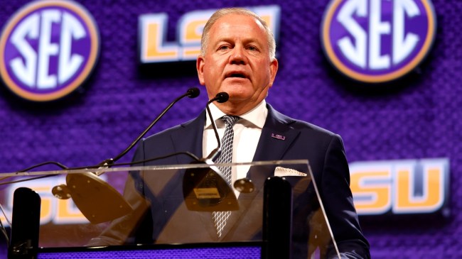 Brian Kelly speaks at SEC Media Days.