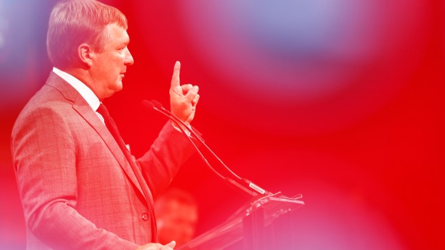 Kirby Smart speaks at SEC Media Days.