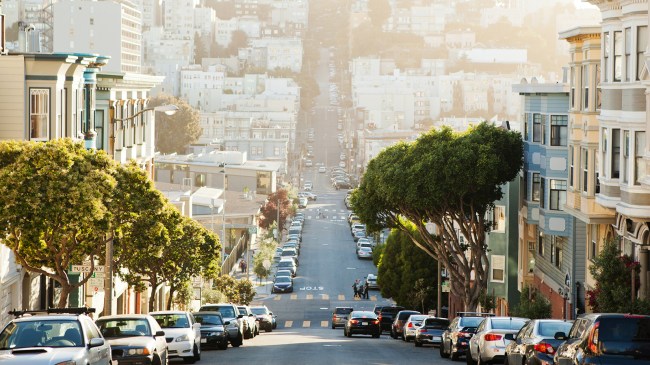 Steep San Francisco hill