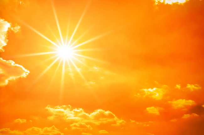 sun in the sky