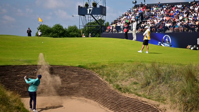 A view of the 17th hole at Royal Liverpool Golf Course.