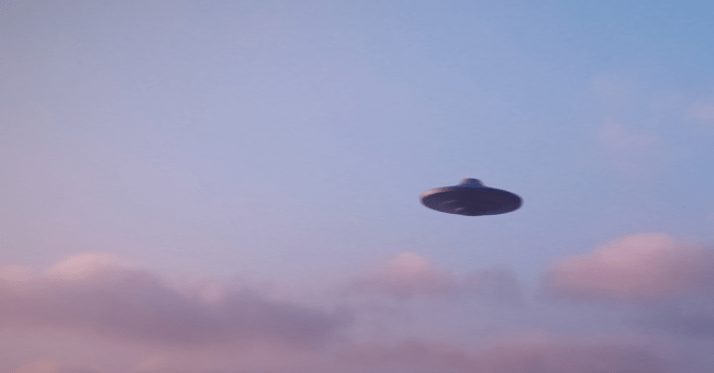 ufo in the sky