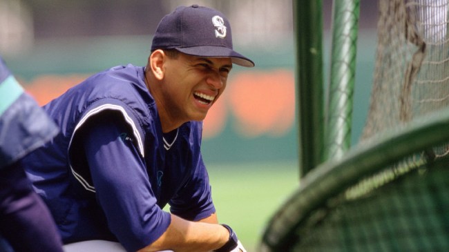Alex Rodriguez Mariners batting practice