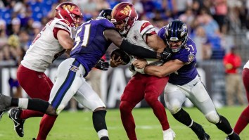 Watch: Multiple Fights Break Out Between Ravens-Commanders In Joint Practice; Mark Andrews Body Slams CB