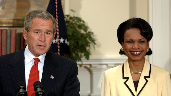Condoleezza Rice and George W. Bush
