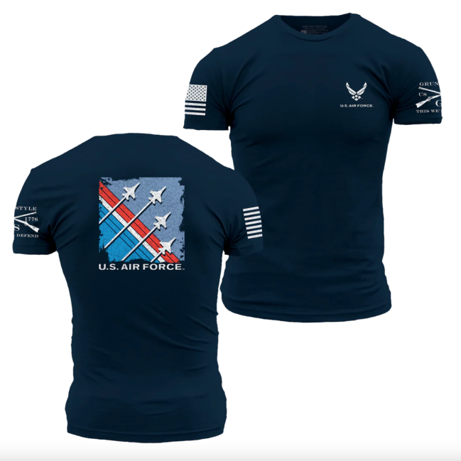 Grunt Style Air Force Finger Four Formation T-Shirt