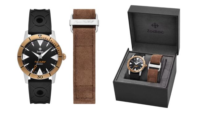 Huckberry x Zodiac Bronze Super Sea Wolf Dive Watch
