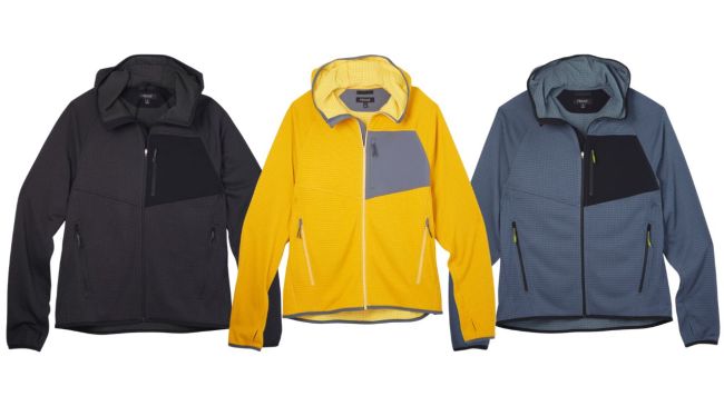 Proof Trail Grid Fleece Full Zip Hoodie available at Huckberry