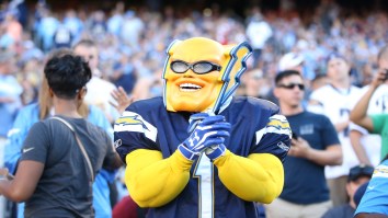 Chargers Mascot Becomes A Meme After NFL HOF Shows Image Of Him ‘Paying Respects’ To Junior Seau