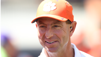 Dabo Swinney Signs Female Clemson Fan’s Leg Tattoo Of Himself