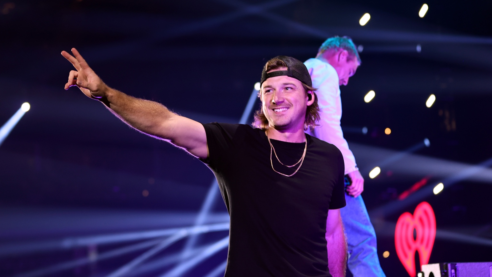 Morgan Wallen performing on stage