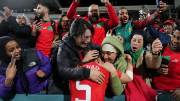 Tearjerking Scenes Unfold In Perth As Morocco Becomes First Arab Nation And Lowest Rank Team EVER To Advance