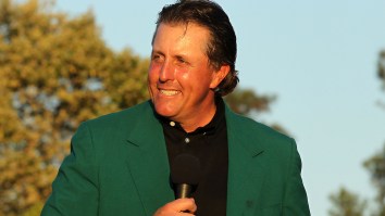 Phil Mickelson Shows Off Sign He Stole From Augusta National With A Hilarious Backstory