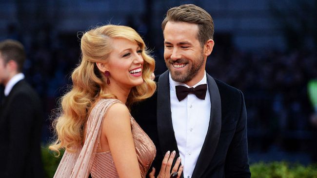 ryan reynolds and blake lively in formal wear