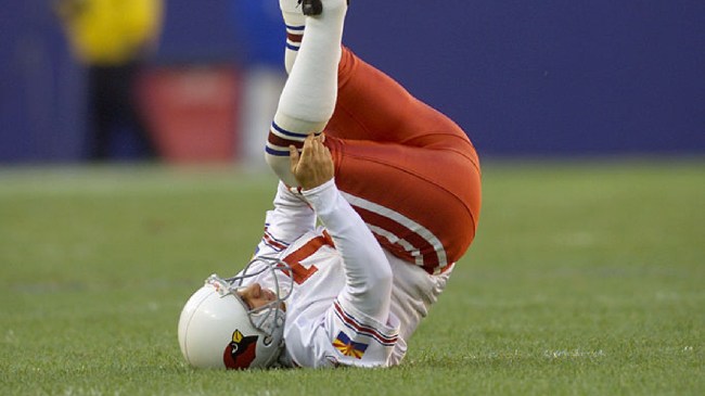 Bill Gramatica Hurt after celebrating