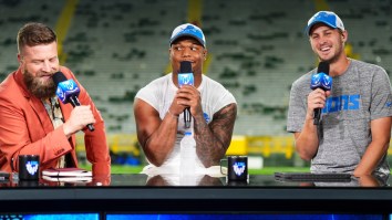 Jared Goff Makes Things Awkward After Calling Out Ryan Fitzpatrick Live On Set