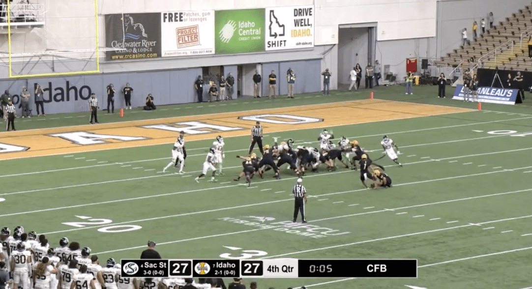 aIdaho Sacramento State Final Play Bad Beat Football