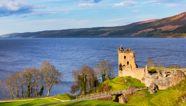 Urquhart Castle at Loch Ness