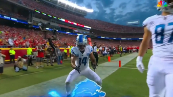 NBC Cuts Amon-Ra St. Brown’s Thrusting TD Celebration And It Was Awkward