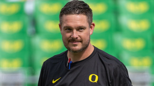 dan lanning on the field before colorado game