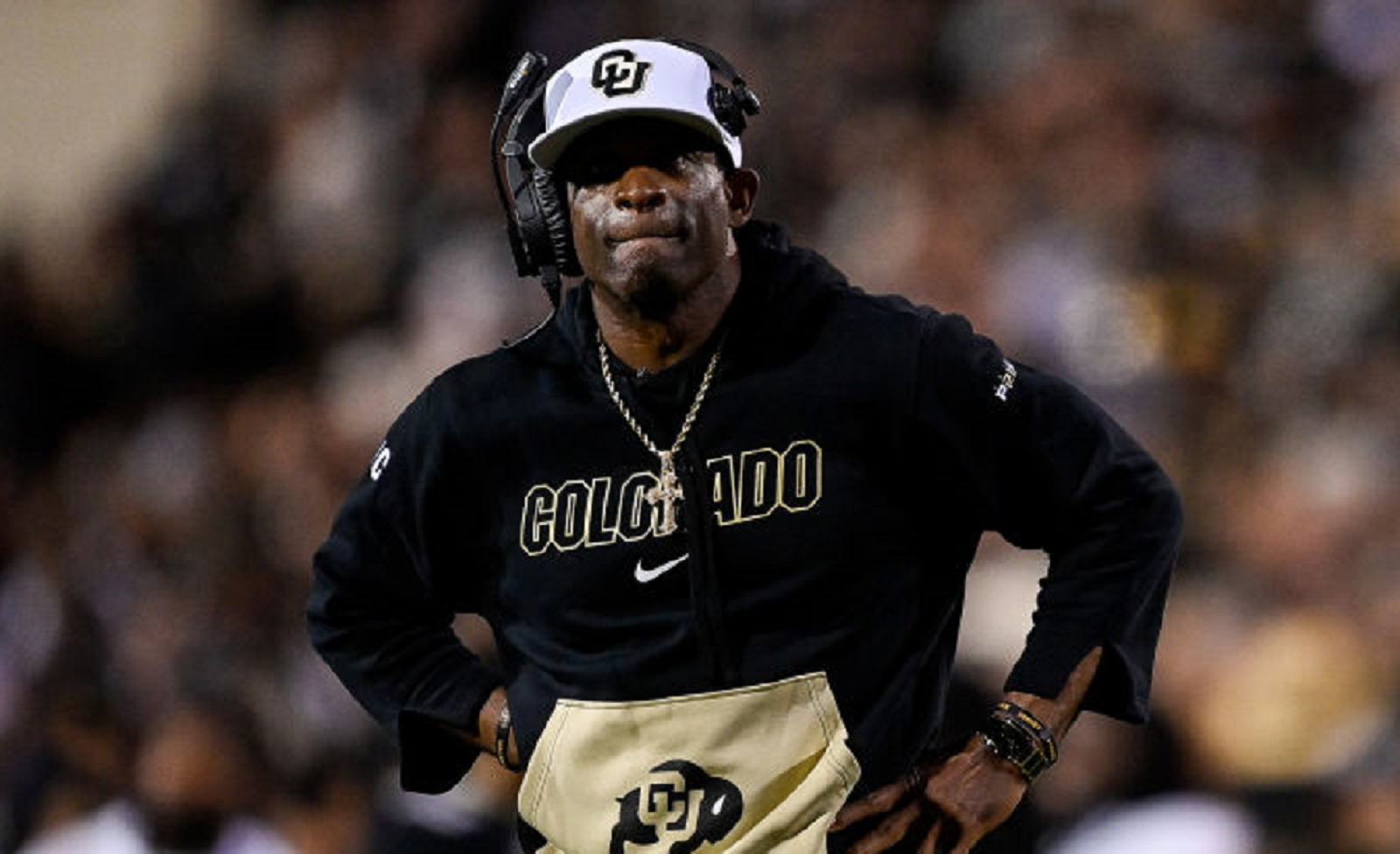 Deion Sanders on the sideline