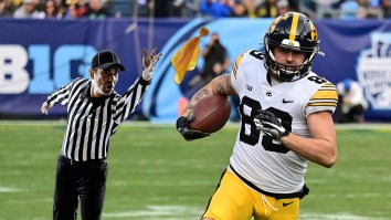 Iowa’s Sixth-Year Receiver Goes Scorched Earth On Referees After Blown Pass Interference Call