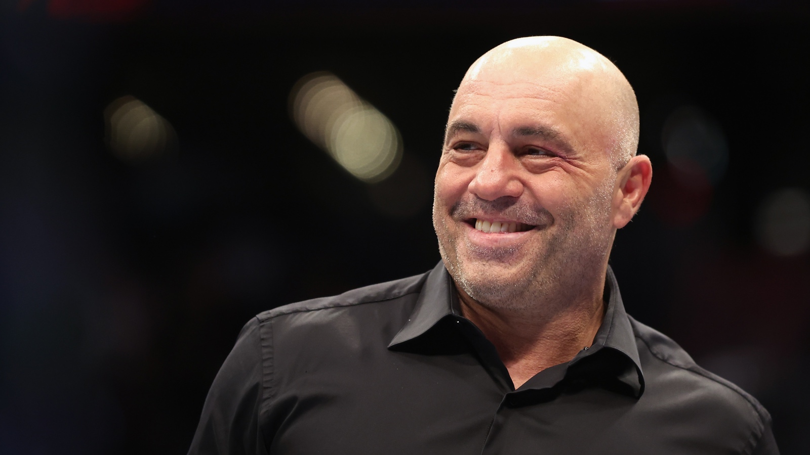 Joe Rogan wearing a black shirt