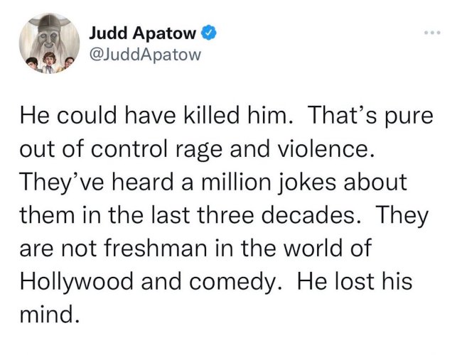 judd apatow will smith slap tweet