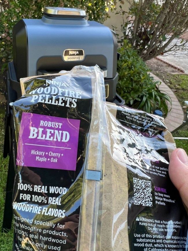 The robust blend of wood pellets for the Ninja Woodfire™ Pro Connect XL Outdoor Grill & Smoker