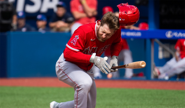 taylor ward hit in face by pitch