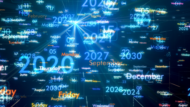 time travel dates years