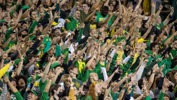 Oregon Ducks fans