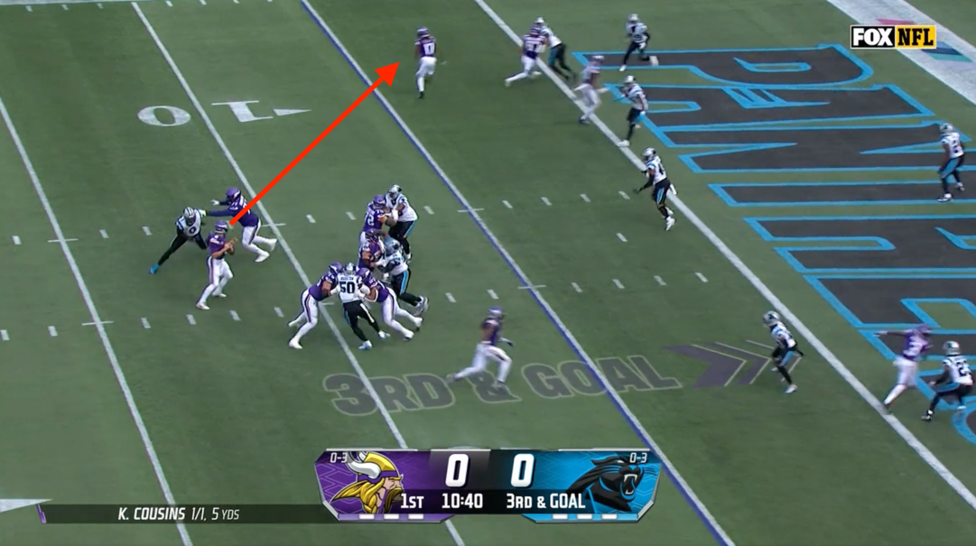 Kirk Cousins Interception Pick Six Big Hit