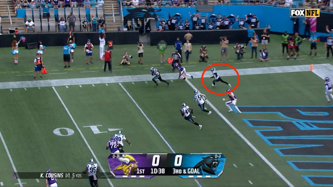 Kirk Cousins Interception Pick Six Big Hit