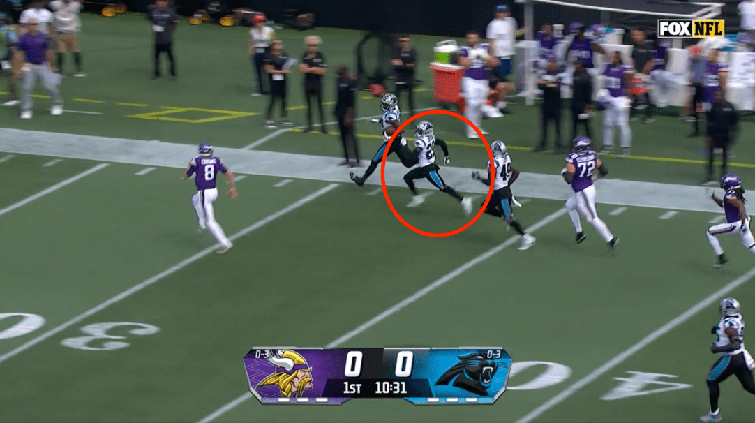 Kirk Cousins Interception Pick Six Big Hit