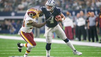 Vicious Clip Of Dak Prescott Stiff-Arming Donte Whitner Surfaces After His ‘Dak Sucks’ Comments