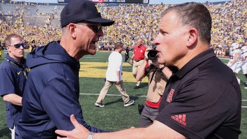 Rutgers Coach Greg Schiano Appears To Accuse Michigan Of Stealing Signs In Resurfaced Halftime Interview